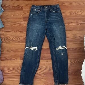 Abercrombie & Fitch Distressed Blue Jeans